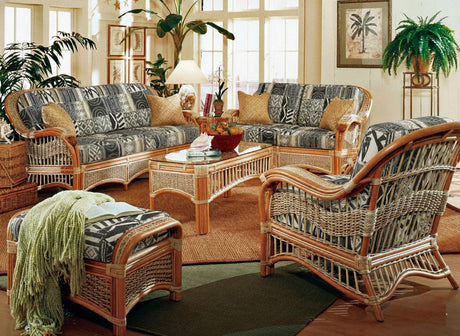 Seascape Rattan Sofa by Spice Islands Wicker Model SS3S