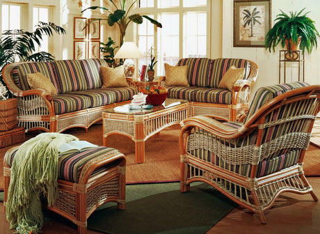 Seascape Rattan Sofa by Spice Islands Wicker Model SS3S