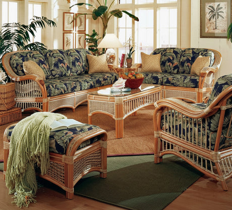 Seascape Rattan Sofa by Spice Islands Wicker Model SS3S