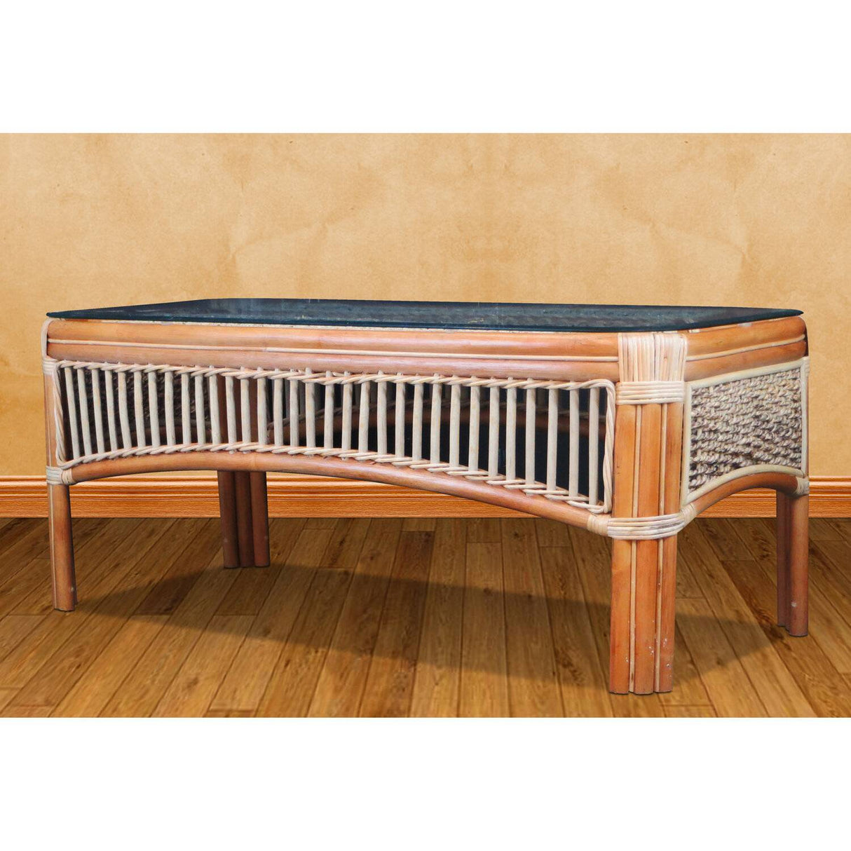 Seascape Rattan 3 Pc Deep Seating Living Room Set Model SS-3PC-SET by Spice Islands Wicker