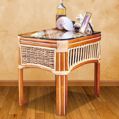 Seascape Rattan End Table Model SSET from Spice Island Wicker