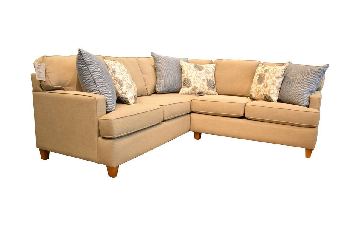 Upholstered Sectional Sofa or Sleeper Sofa 2 Pc Set Model SECT162 by Capris Furniture