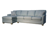 SECT203-Chaise Upholstered Sectional Chaise Set by Capris Furniture