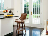 Pearl Harbor Swivel Rattan Barstool and Counterstool by Wicker Fair
