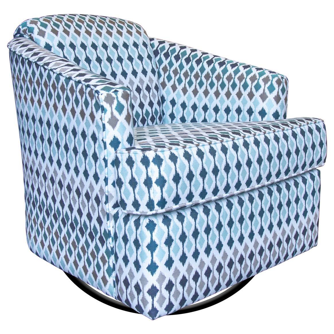 Upholstered Swivel Glider Chair Model SG106 by Capris Furniture