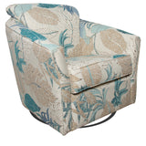 Seychelles Upholstered Swivel Chair Model SW108 by Capris Furniture
