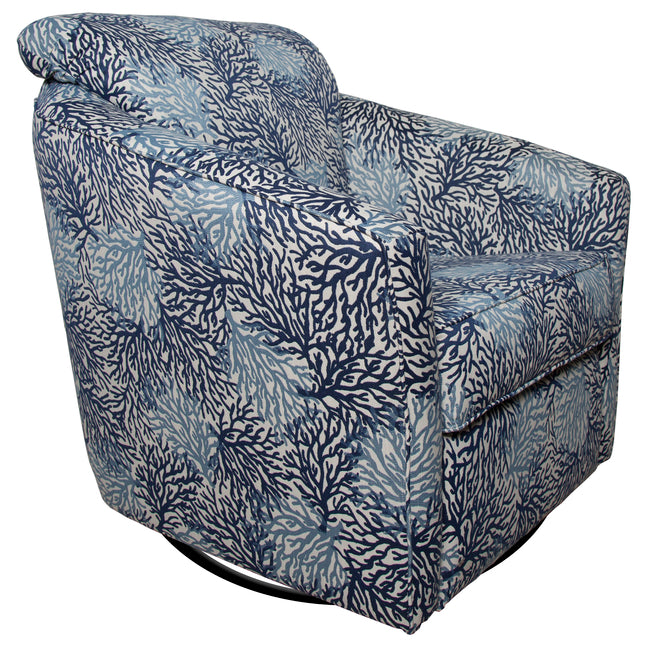 Seychelles Upholstered Swivel Chair Model SW108 by Capris Furniture