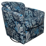 Seychelles Upholstered Swivel Chair Model SW108 by Capris Furniture