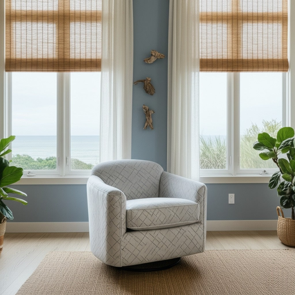 Corsica Upholstered Swivel Glider Model SG113 by Capris Furniture