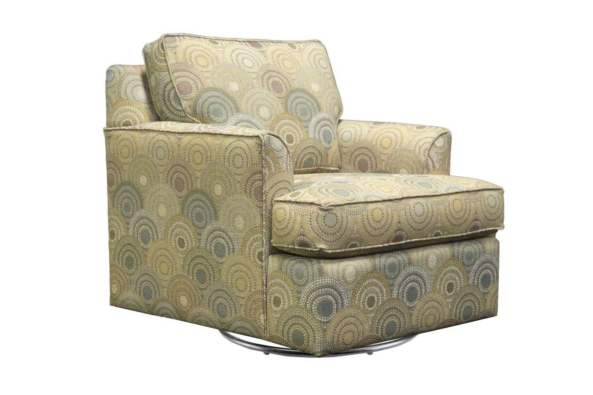 Upholstered Swivel Chair Model SW239 by Capris Furniture