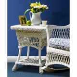 Cape May 3 Pc White Wicker Rocker Set by Wicker Fair