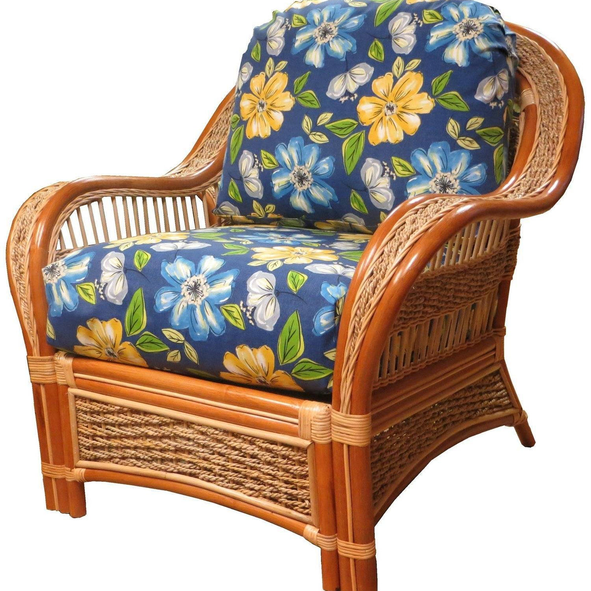 Islander Rattan Arm Chair – Compact Coastal Comfort – AmericanRattan