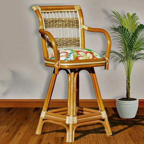 Shangri-la Rattan (Set of 2) Barstools Set Model SIABS-2PC-SET by Wicker Fair