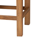 Wicker Fair Sibu Tall Woven Rattan and Wood Storage Cabinet