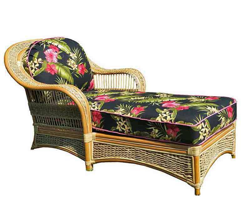 Spice Islands Rattan Chaise Lounge Model SICL