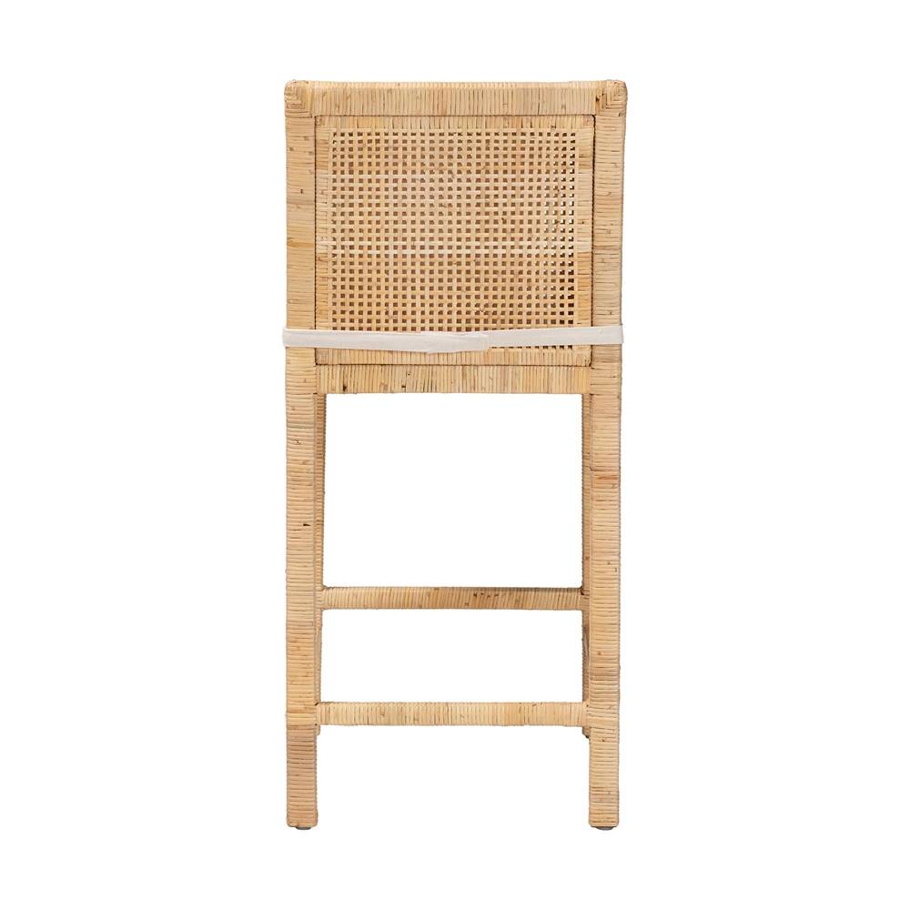 Samoa Wicker Fair Wood and Natural Rattan Counterstool