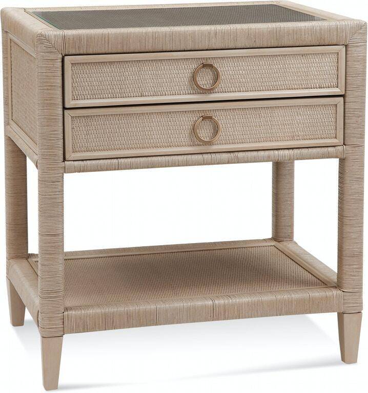 Sabal Bay Wicker and Rattan 2 Drw Nightstand Model 809-144 by Braxton Culler