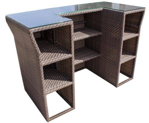 Soho Outdoor Bar Model 903-6141-JBP-GL by Hospitality Rattan