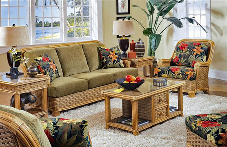 Somerset Rattan Lounge Chair Customized by Braxton Culler