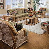 Somerset Rattan Barrel Swivel Glider Chair Model 953-005 by Braxton Culler