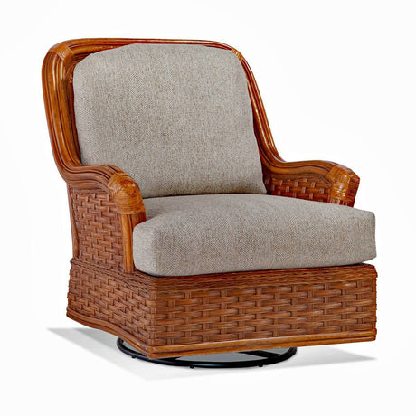 Somerset Rattan Swivel Glider Chair Model 953-202 by Braxton Culler
