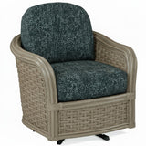 Somerset Rattan Barrel Swivel Glider Chair Model 953-005 by Braxton Culler