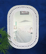 Southern Belle White 2-PC Dresser and Mirror Set by Wicker Fair