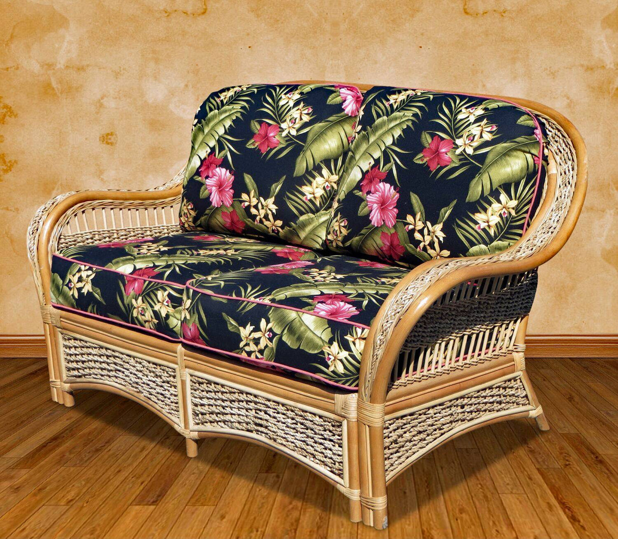Shangri-la Rattan Loveseat Model SIALS by Wicker Fair