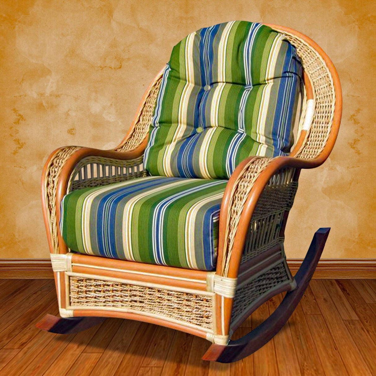 Shangri-la Rattan Rocker Model SIAR by Wicker Fair