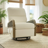 Tahiti Rattan Swivel Recliner Glider by Capris Furniture Model SRG766