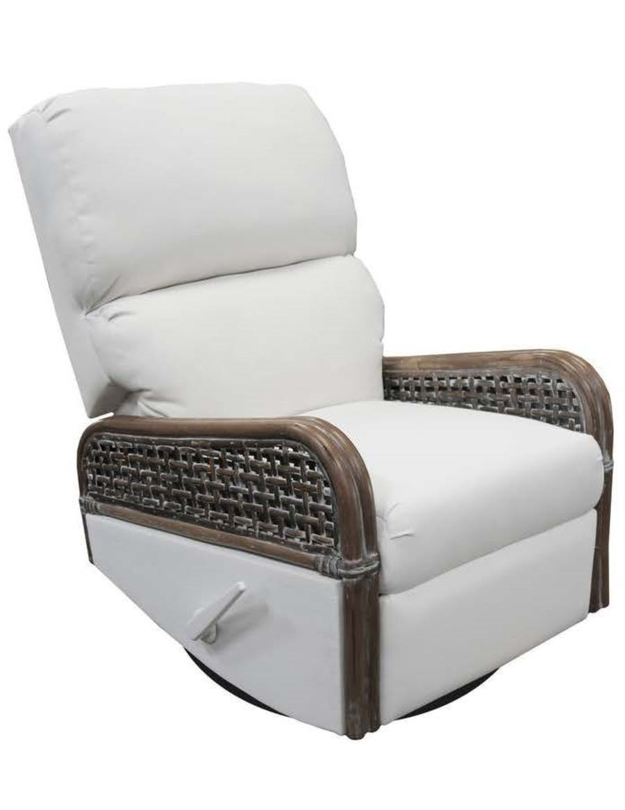 Tahiti Rattan Swivel Recliner Glider by Capris Furniture Model SRG766