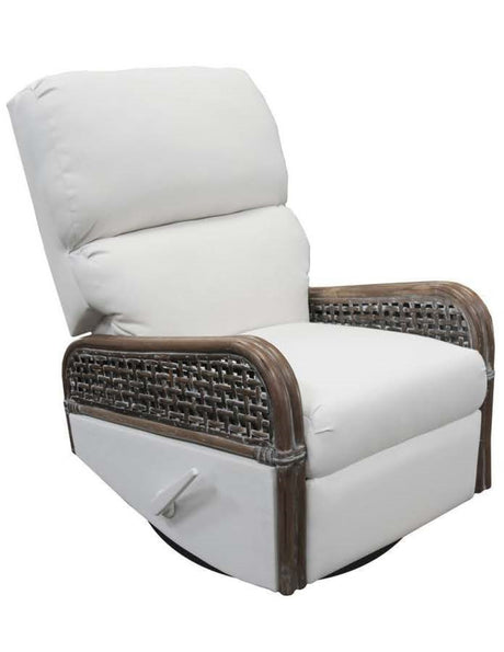 Tahiti Rattan Swivel Recliner Glider by Capris Furniture Model SRG766