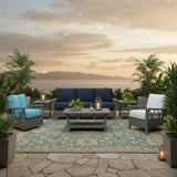 St Croix Outdoor Wicker 6 Pc Seating Set 9830 by Beachcraft Furniture