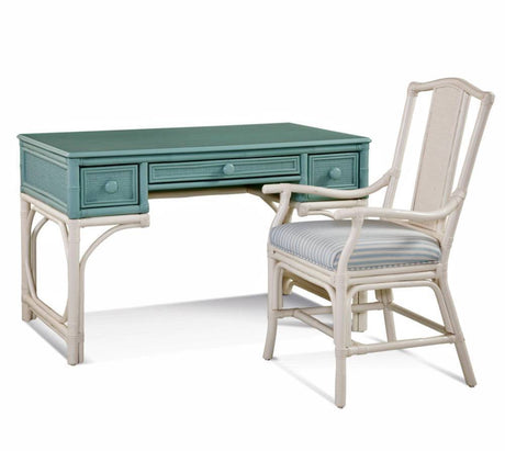 Summer Retreat Wicker and Rattan Desk Model 818-058 by Braxton Culler