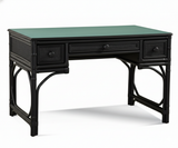 Summer Retreat Black Wicker and Rattan Desk Model 818-058-BLACK by Braxton Culler