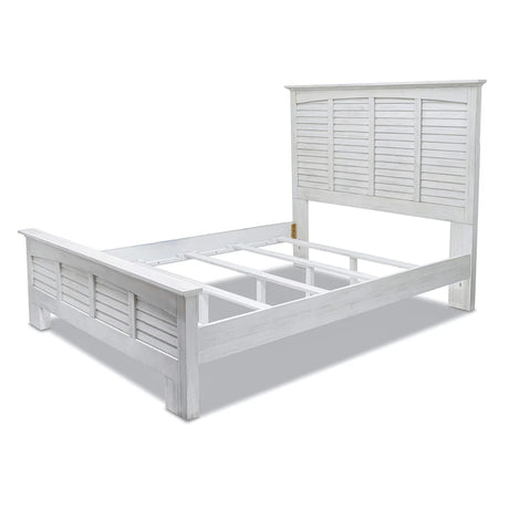 Surfside Weathered White Coastal 5 Pc Bedroom Set By Seawinds Trading