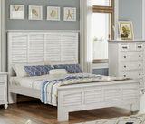 Surfside Weathered White Coastal 5 Pc Bedroom Set By Seawinds Trading