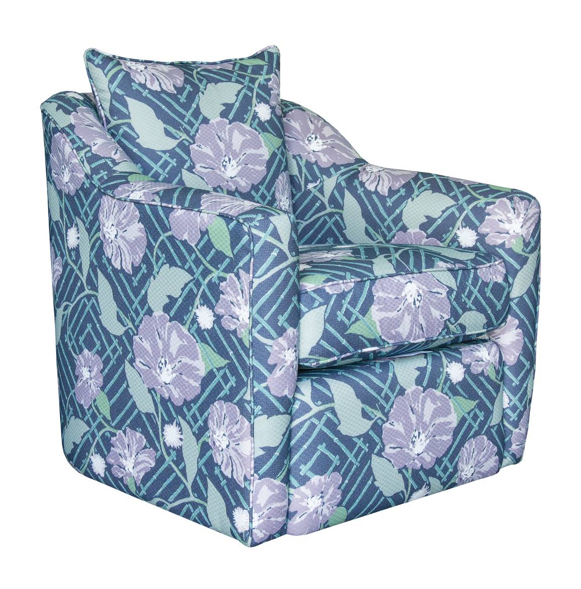 Upholstered Swivel Chair Model SW109 by Capris Furniture