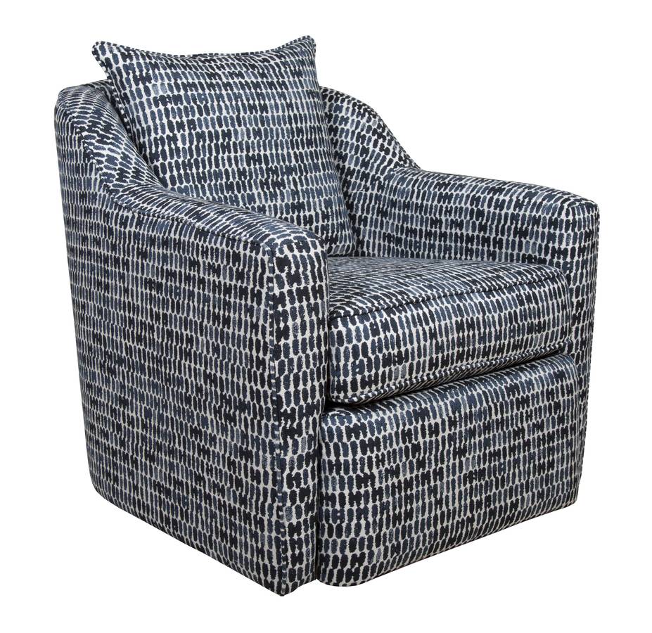 Upholstered Swivel Chair Model SW109 by Capris Furniture