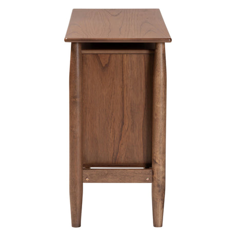 Alyssa Japandi Walnut Brown Wood 6-Drawer Dresser by Wicker Fair