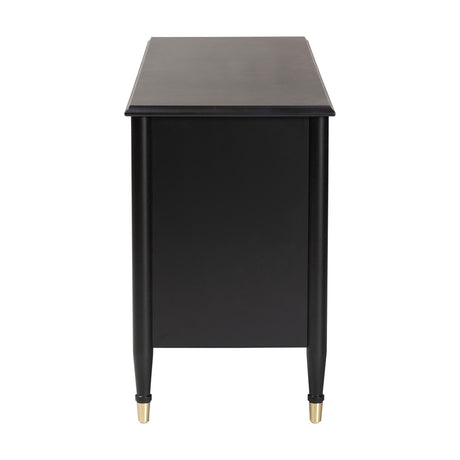 Tamra Black Wood Dresser with Drawers by Wicker Fair