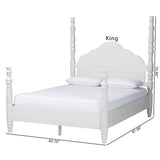 Martino Four-Poster Platform Bed by Wicker Fair
