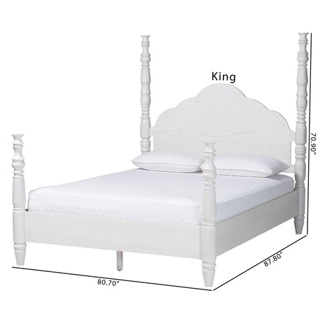 Martino Four-Poster Platform Bed by Wicker Fair