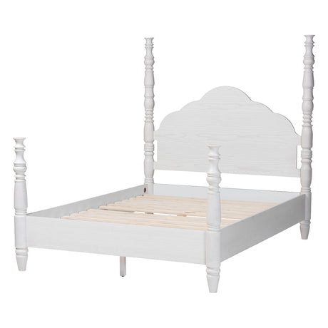 Martino Four-Poster Platform Bed by Wicker Fair