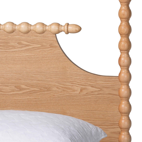 Caliana Bobbin Four-Poster Platform Bed by Wicker Fair