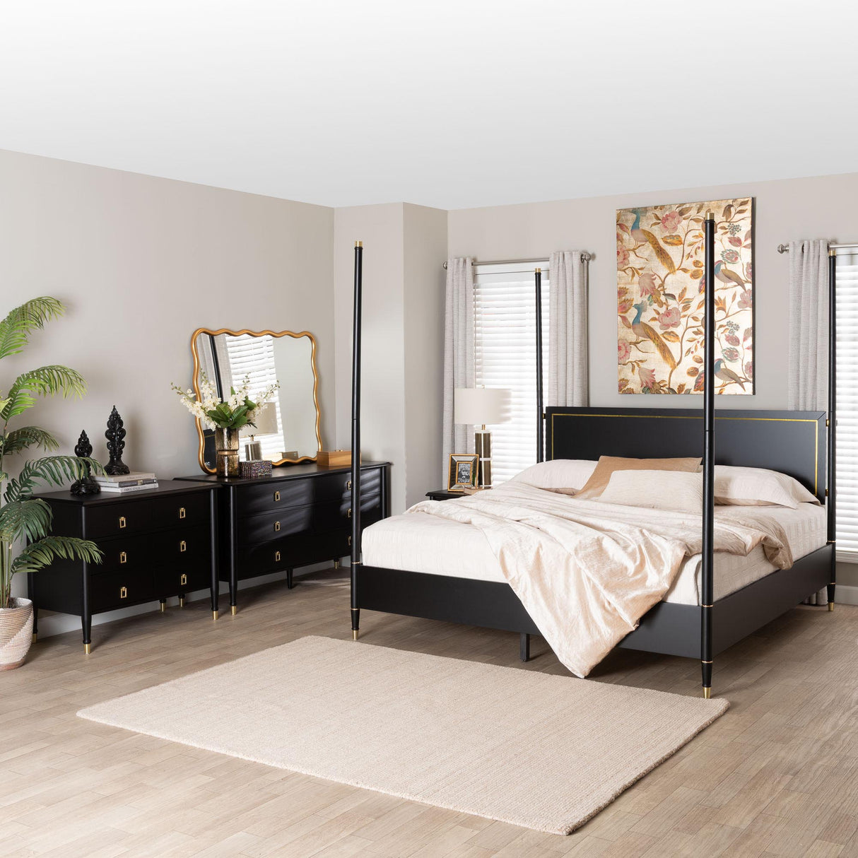 Tamra Four-Poster Platform Bedroom Set by Wicker Fair