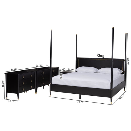 Tamra Four-Poster Platform Bedroom Set by Wicker Fair