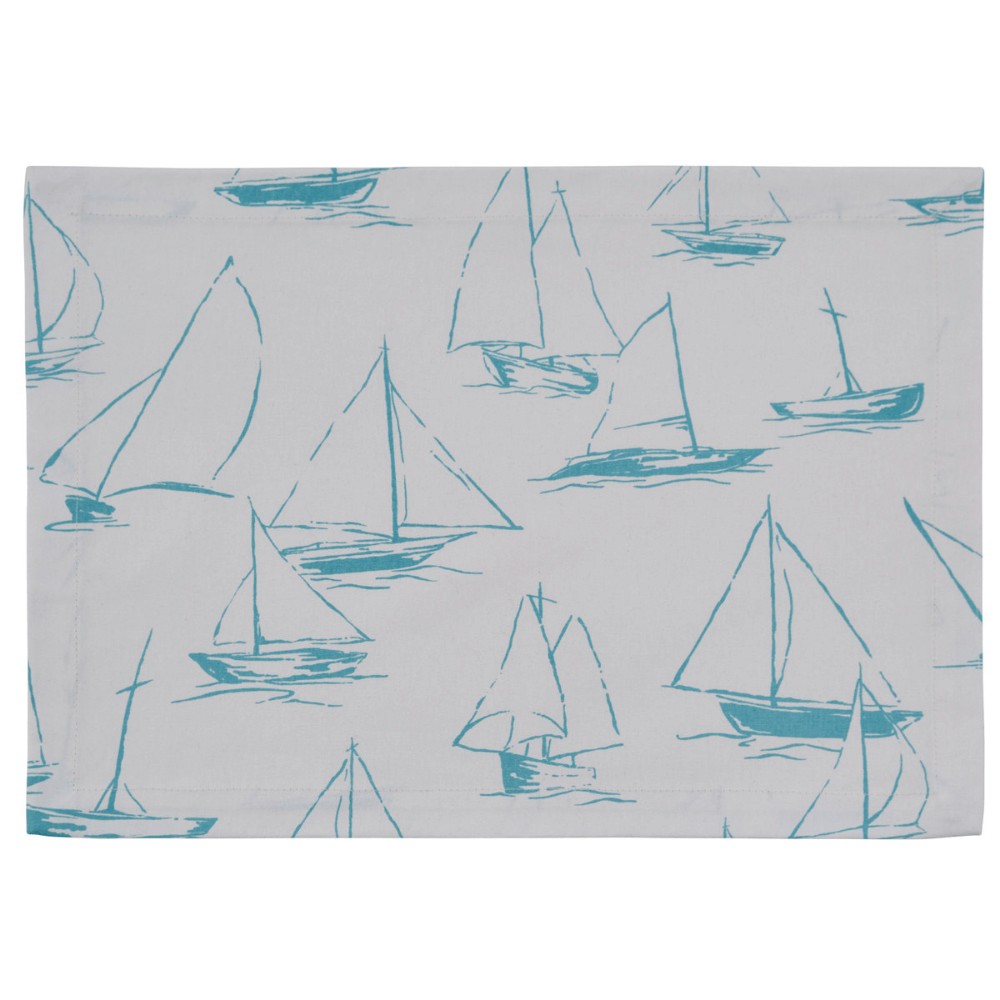 Sailboat Sketch Placemat Set (7689356345576)
