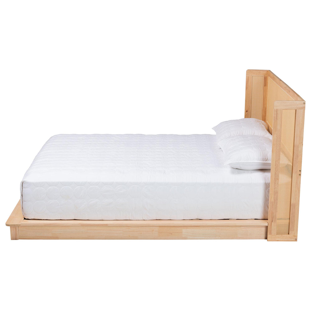 Sapporo Wicker Fair Queen Complete Wicker and Wooden Bed