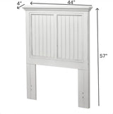 Monaco Distressed White Twin Headboard Model B81839-BLANC By Seawinds Trading